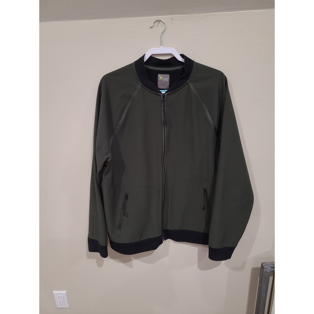 Old Navy Active Men's SZ XL Olive‎ green Bomber style jacket full front zip hike